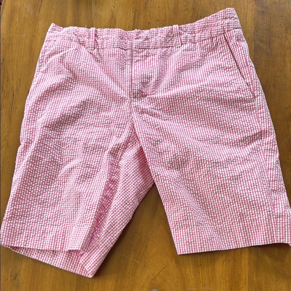 Ralph Lauren Pink and White Bermuda Shorts